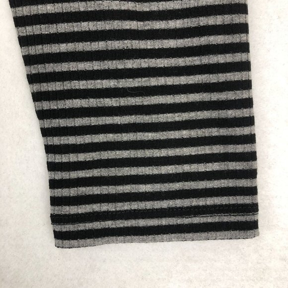 Como Vintage NWT Women's Size X-Small Black Grey Striped V-Neck Collared Dress - Picture 3 of 10